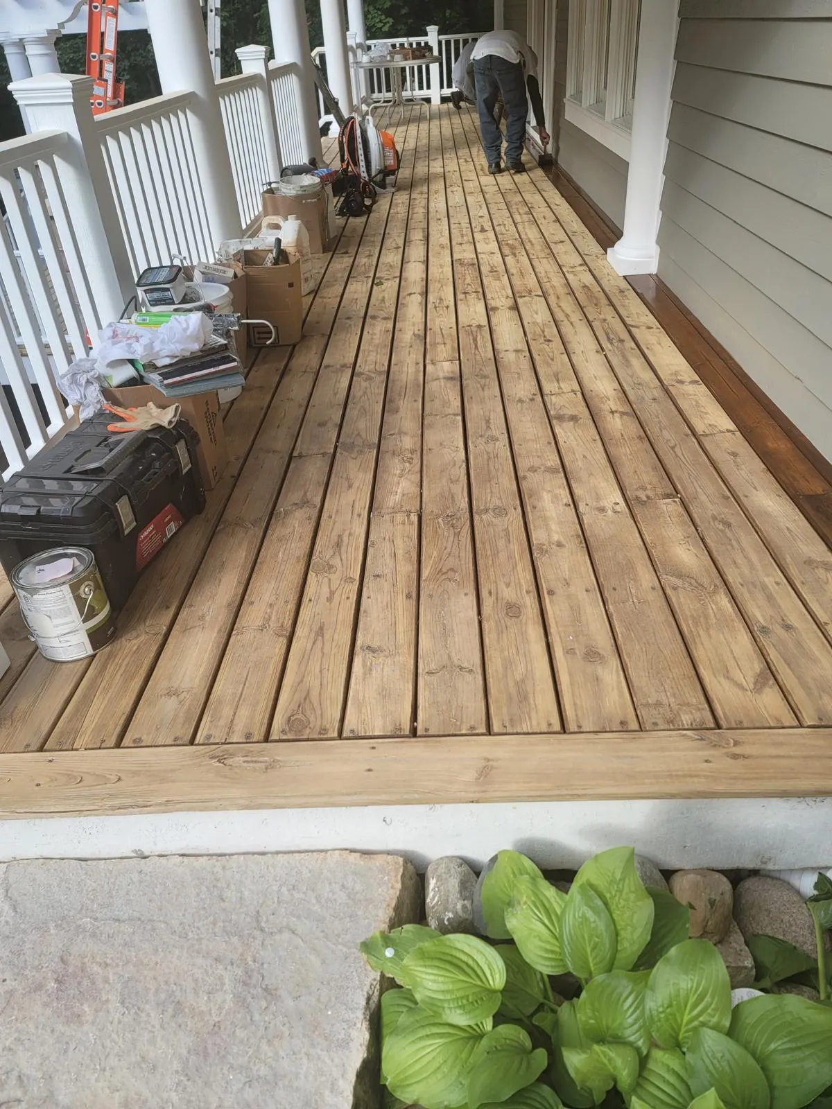 Stained deck 1